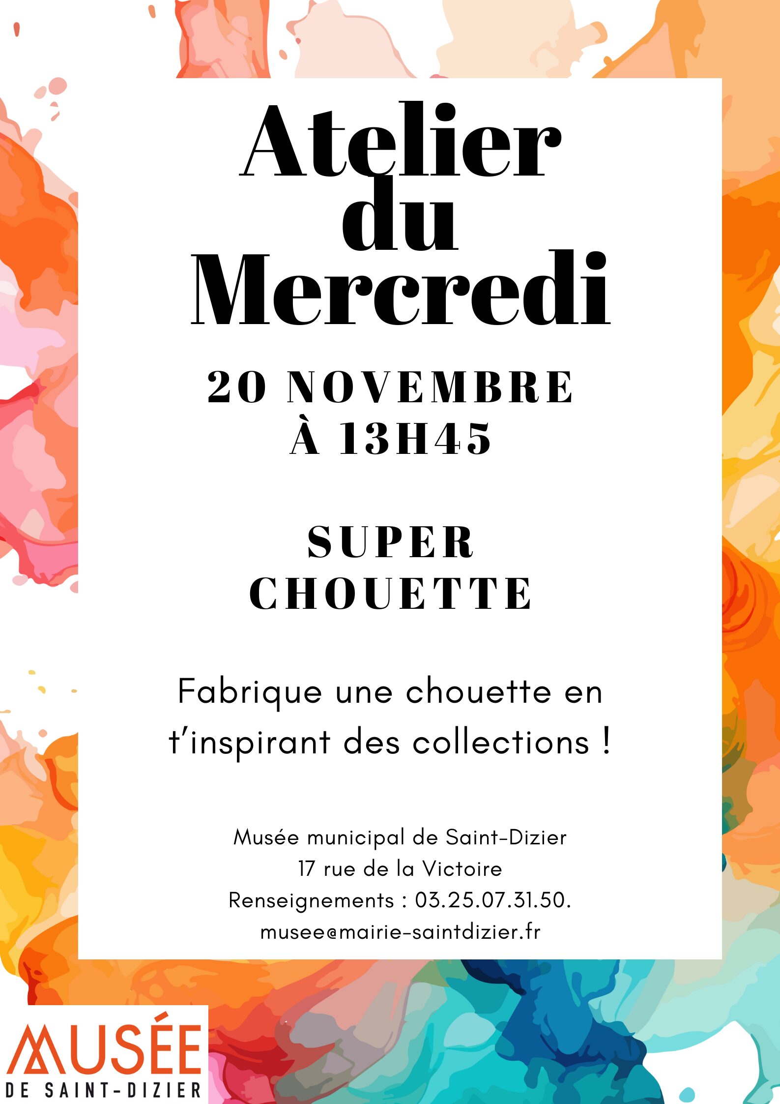 Affiche atelier novembre