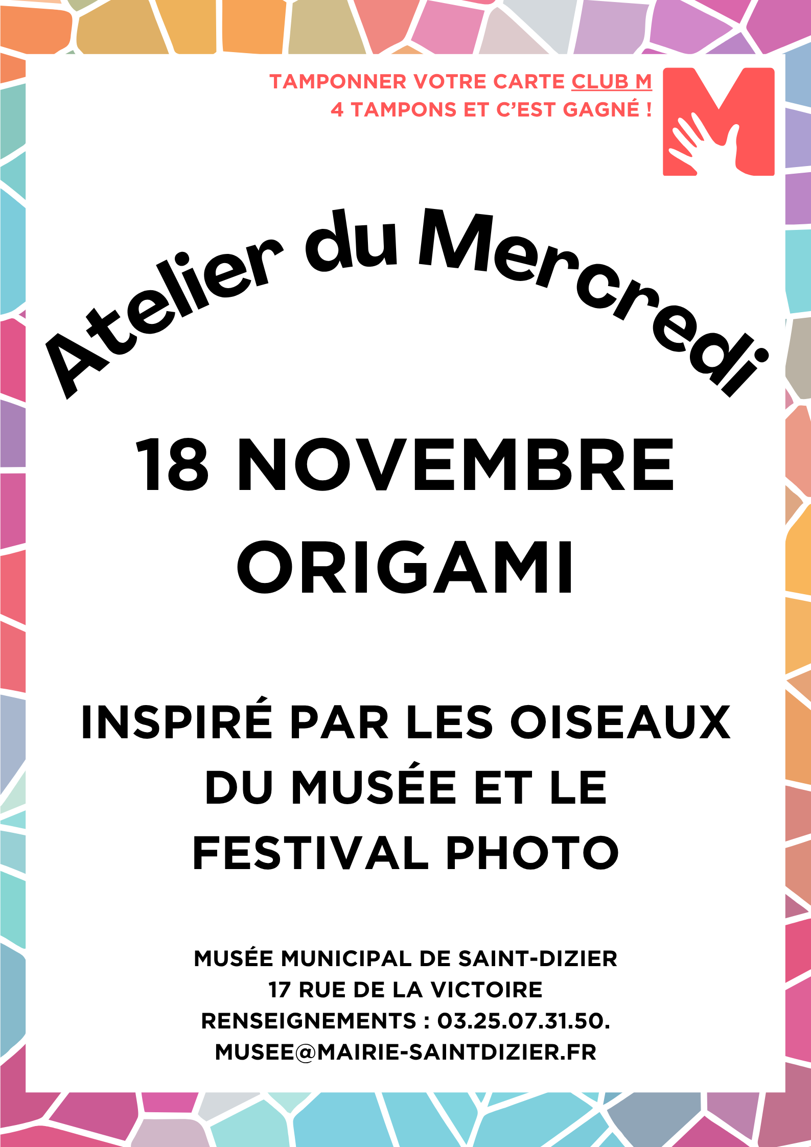 Affiche atelier novembre