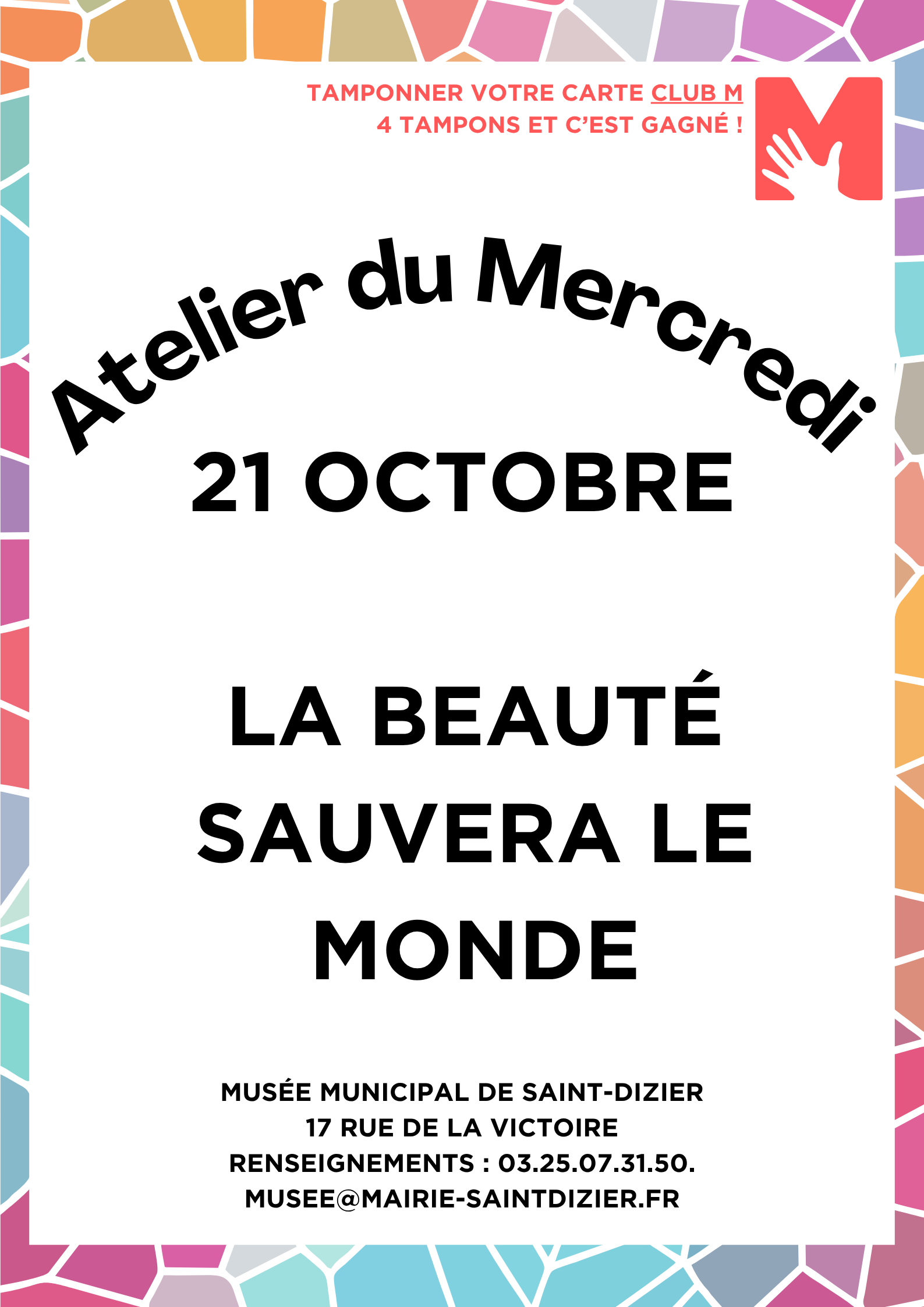Affiche atelier octobre