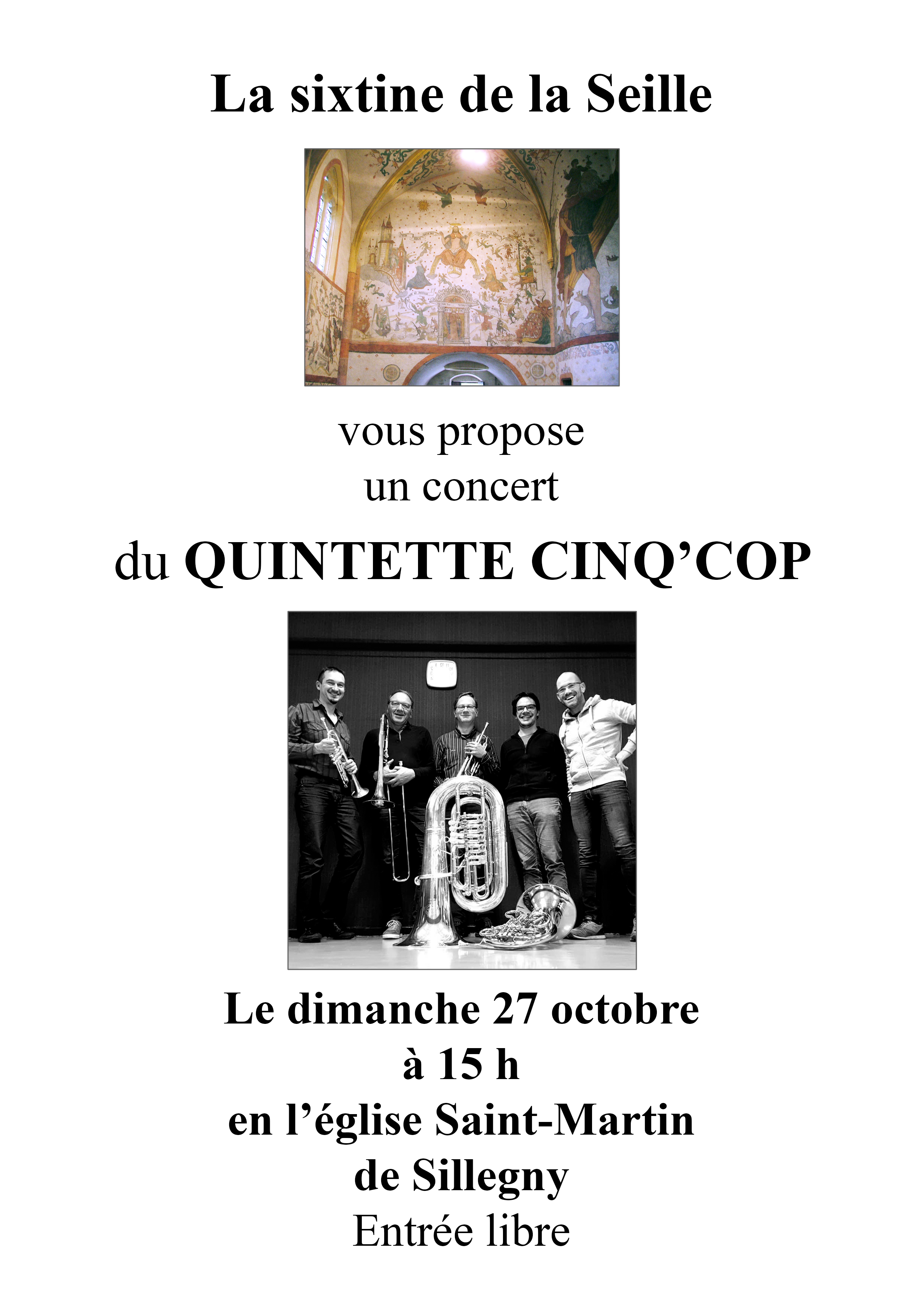 AFFICHE CONCERT DU 27 octobre 2024