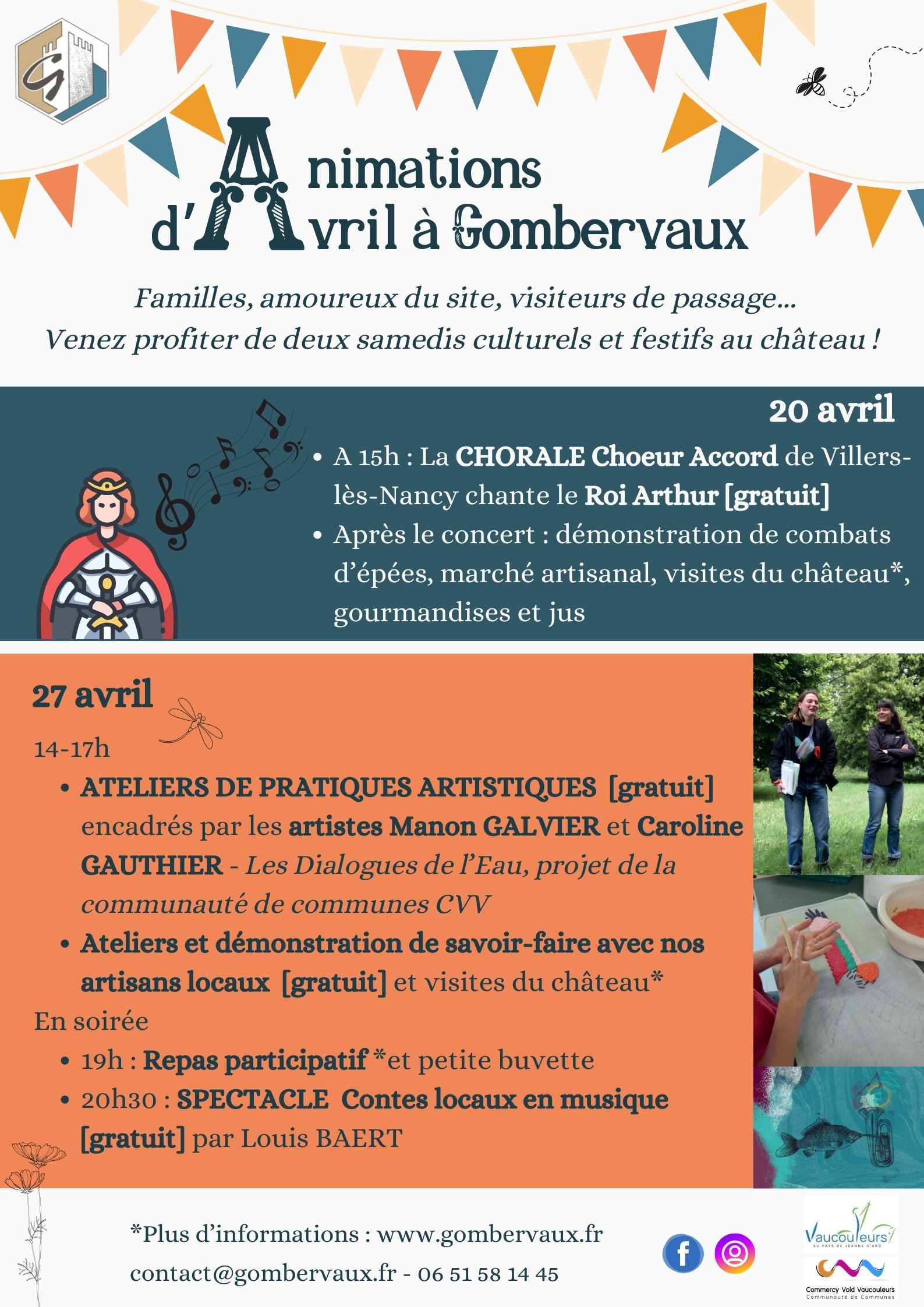 Animations avril à Gombervaux
