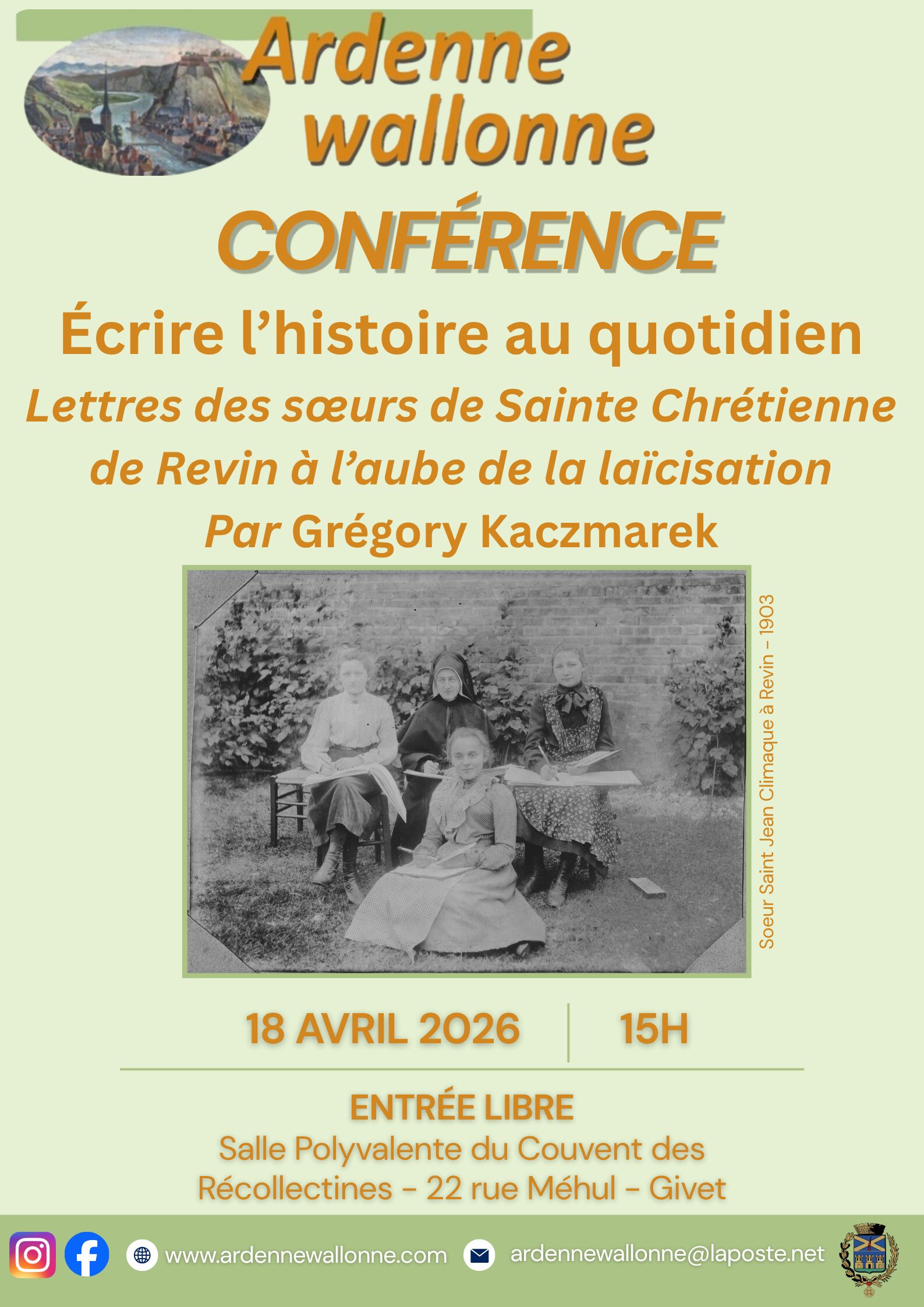 Conférence Sainte Chrétienne Recto