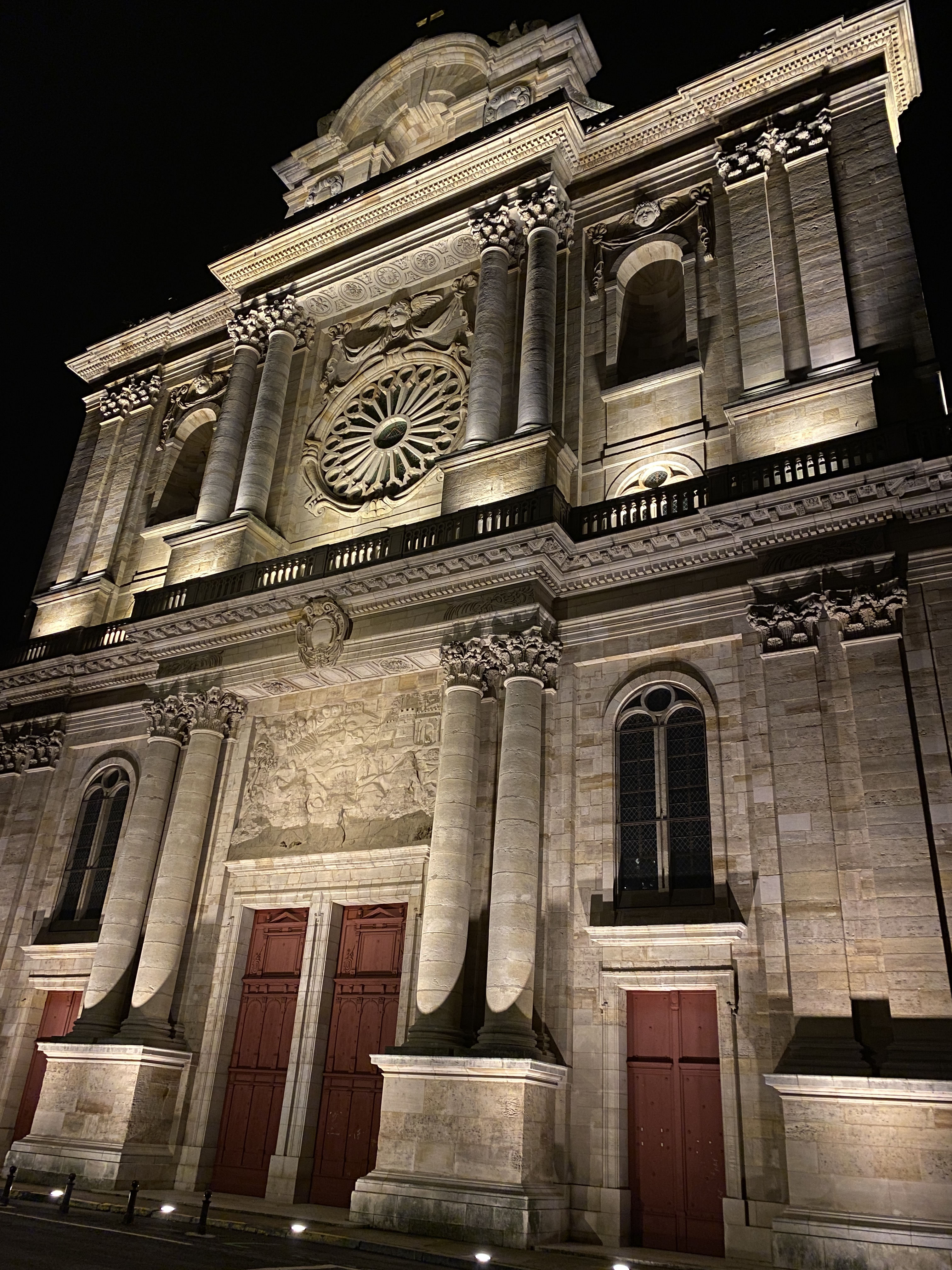 Façade occidentale de nuit