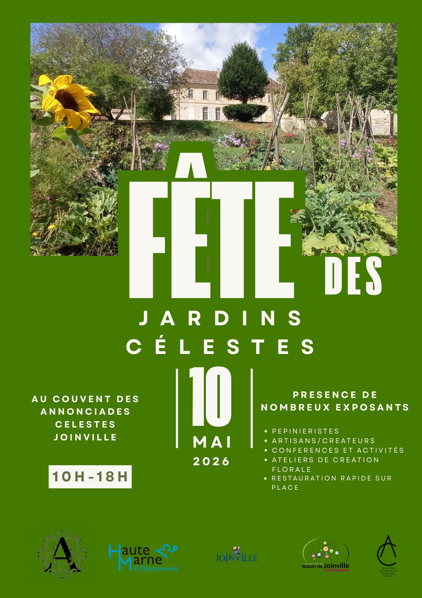 fête jardin affiche