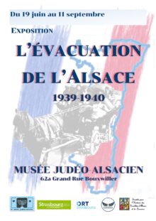Affiche L'évacuation de l'Alsace 1939-1940