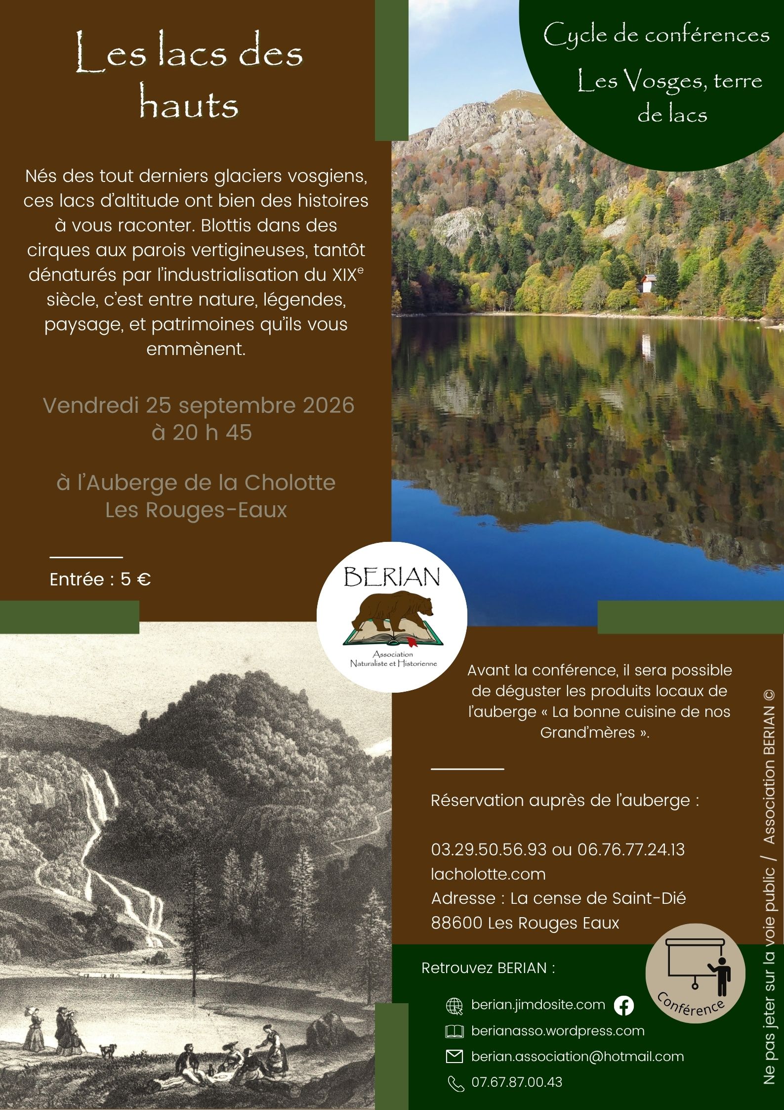 Conférence les lacs des hauts