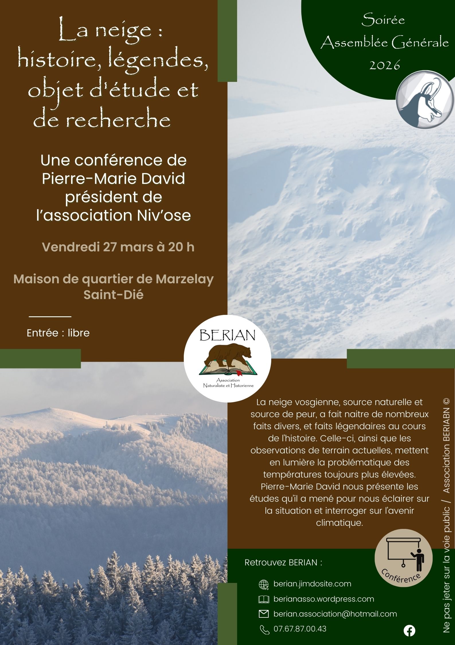 La neige histoire, légendes, objet d'étude et de recherche