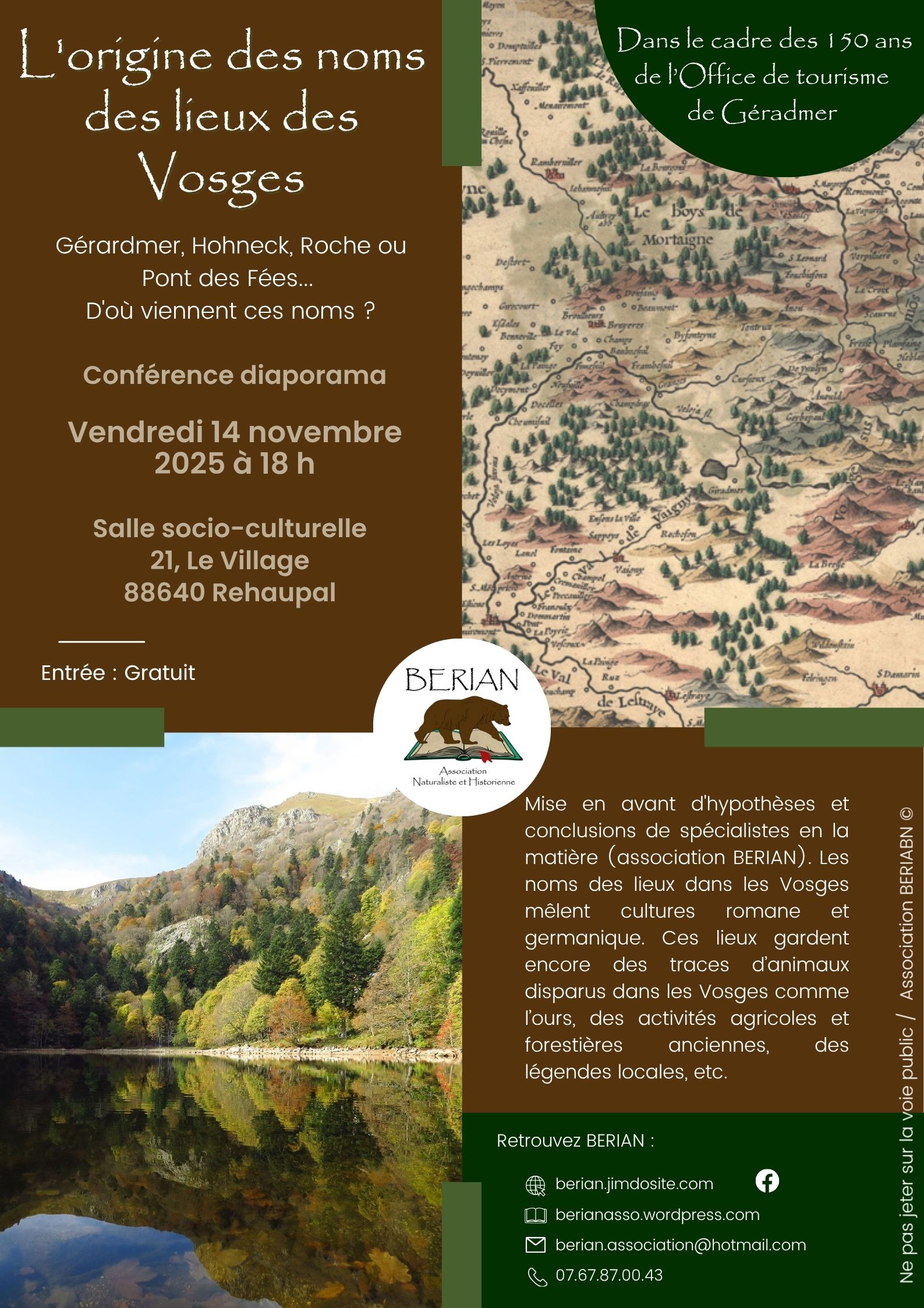 L'origine des noms des lieux des Vosges