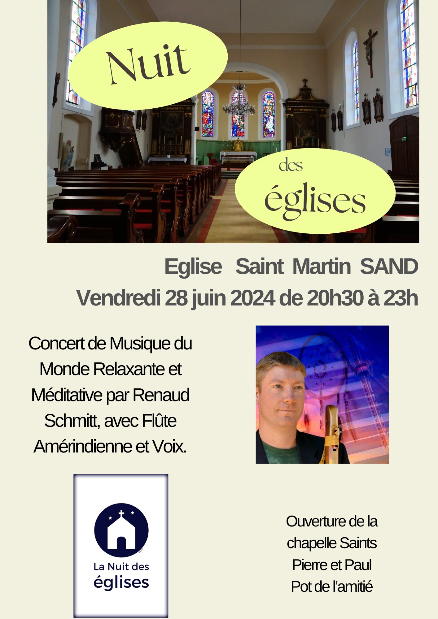 Nuit des églises 28 juin 2024 (Flyer (A4))