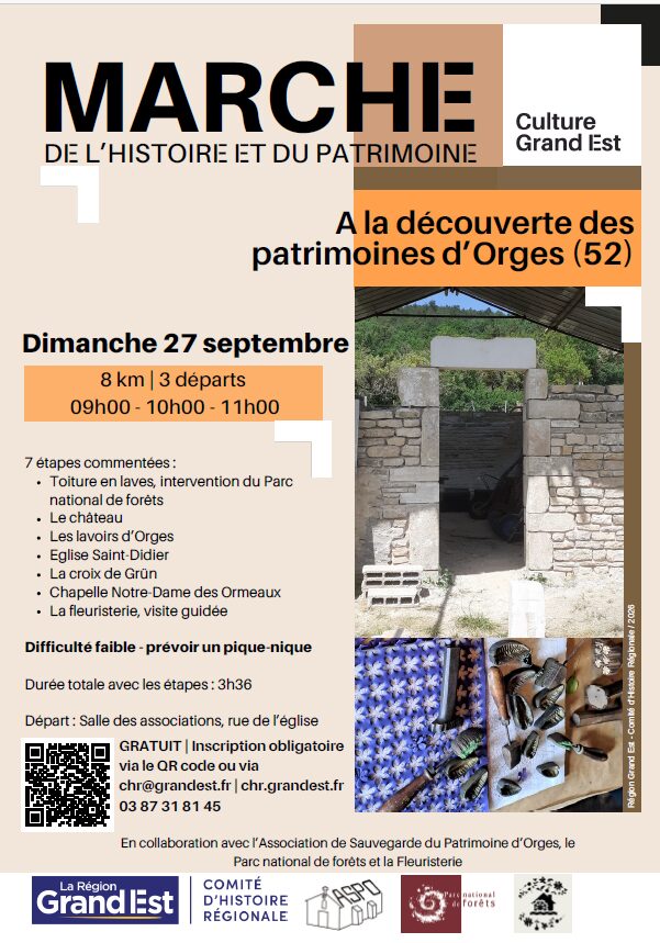 marche du patrimoine orges