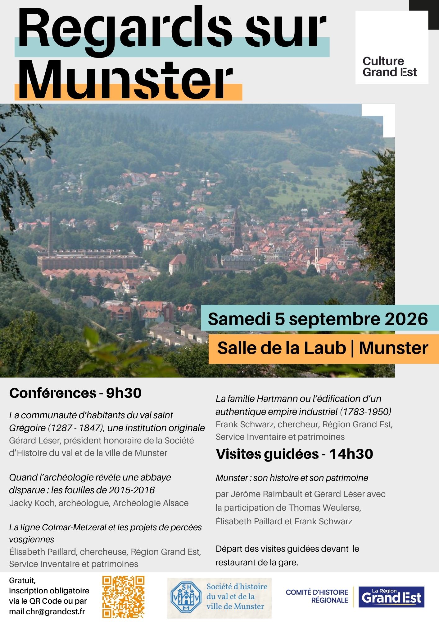 programme Journée Regrads sur Munster